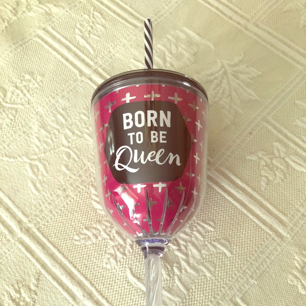 Plastic wine glass
